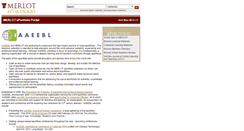 Desktop Screenshot of eportfolio.merlot.org