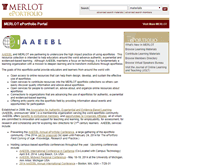 Tablet Screenshot of eportfolio.merlot.org