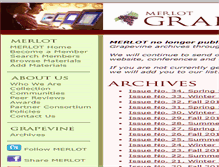 Tablet Screenshot of lists.merlot.org