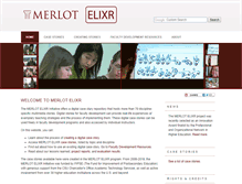 Tablet Screenshot of elixr.merlot.org