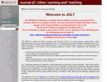 Tablet Screenshot of jolt.merlot.org
