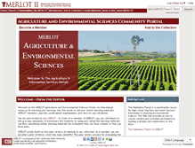 Tablet Screenshot of agriculture.merlot.org